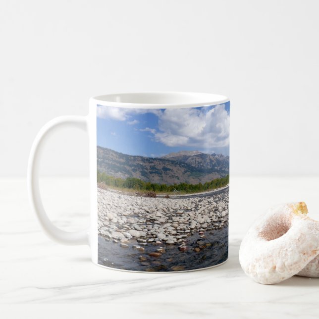Taza De Café Floating Down the Snake River II (Con donut)