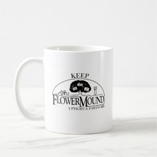 Taza De Café Flor amarrada paranoica y camiseta abierta