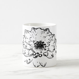 Taza De Café Flor Arte Natural