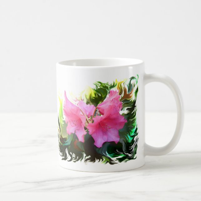 Taza De Café Flor azalea (Derecha)
