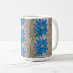 Taza De Café Flor azul