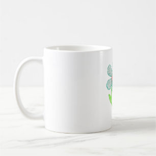Taza De Café Flor azul
