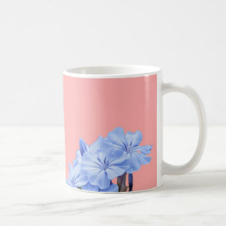 Taza De Café Flor azul mogra