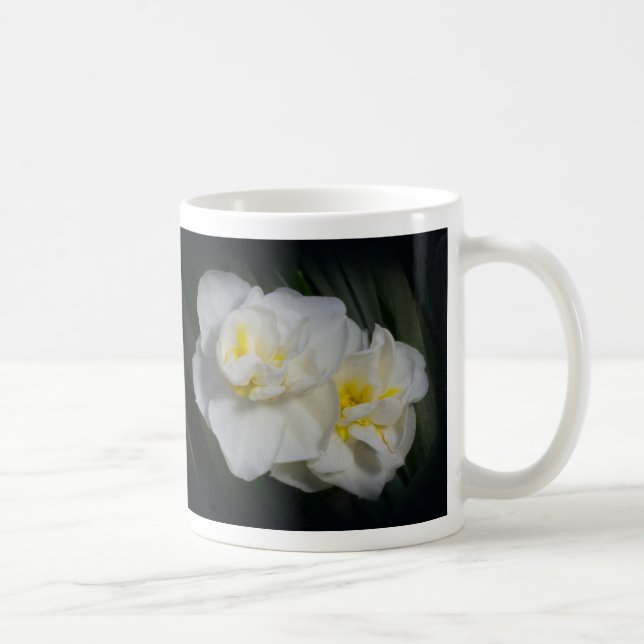 Taza De Café Flor blanca (Derecha)