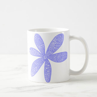 Taza De Café Flor Bonita - Azul Pastel