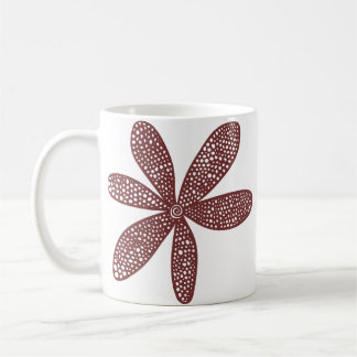 Taza De Café Flor Bonita - Marrón