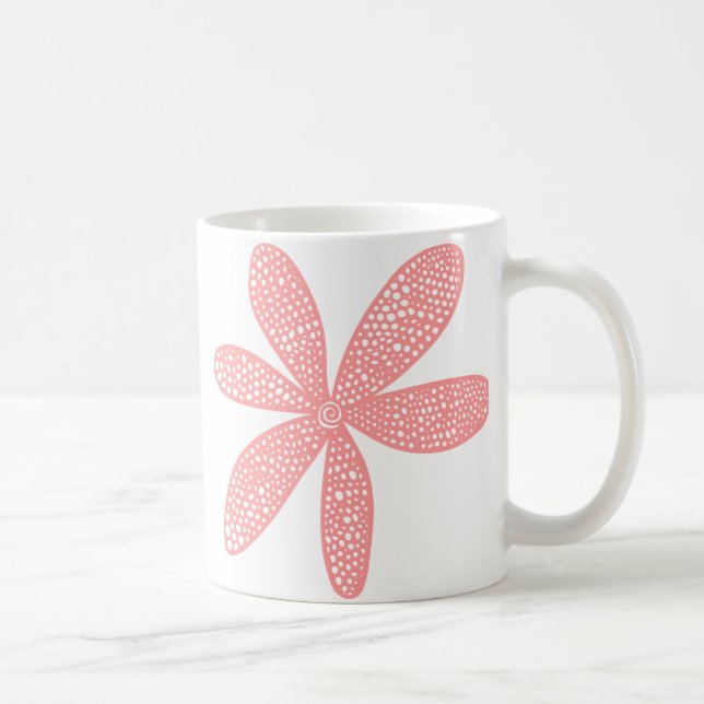 Taza De Café Flor Bonita - Rosa Suave (Derecha)