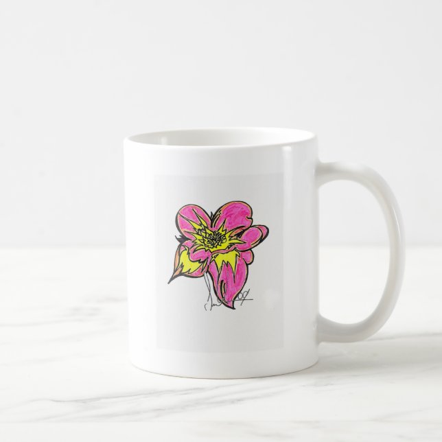 Taza De Café Flor brillante (Derecha)