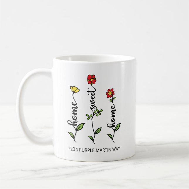 Taza De Café Flor casera dulce (Izquierda)