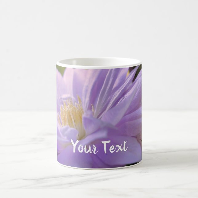 Taza De Café Flor Clematis Personalizada (Centro)