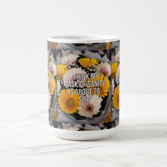 Taza De Café Flor con cita Mug (Centro)