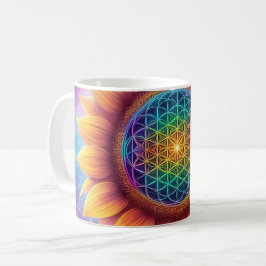 Taza De Café Flor cósmica de la vida