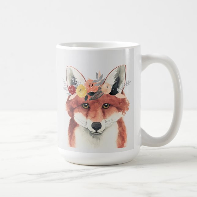 Taza De Café Flor Crown Forester Fox (Derecha)