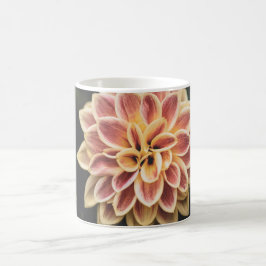 Taza De Café Flor Dahlia de verano (arte floral)