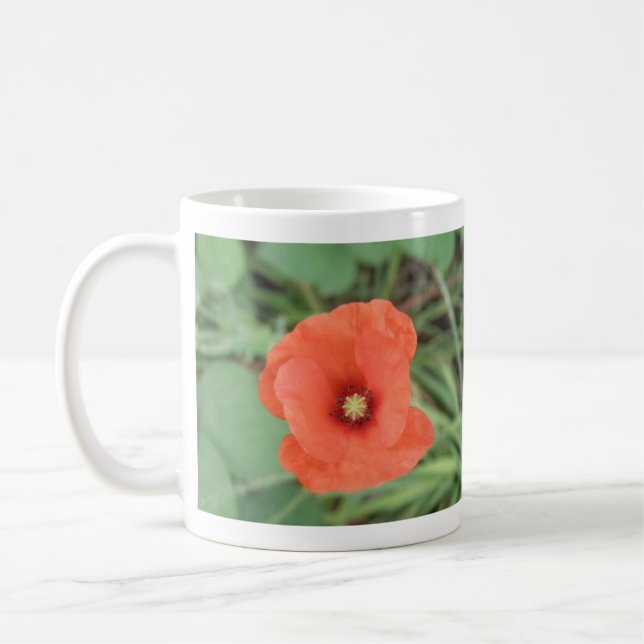 Taza De Café Flor de adormidera silvestre (Izquierda)