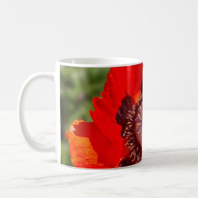 Taza De Café Flor de amapola (Izquierda)