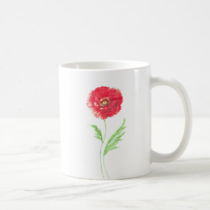 Taza De Café Flor de amapola silvestre