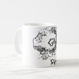 Taza De Café Flor de arte natural