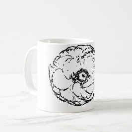 Taza De Café Flor de arte natural