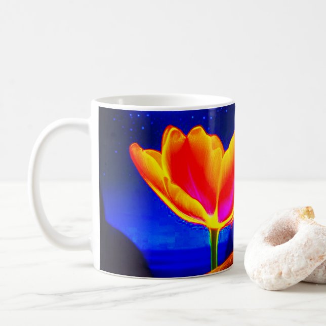 Taza De Café Flor de Artsy (Con donut)