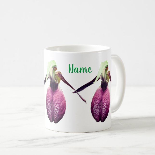 Taza De Café Flor de baratija salvaje personalizada (Anverso derecho)