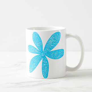 Taza De Café Flor de bonito - Azul cielo