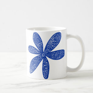 Taza De Café Flor de bonito - Azul marino