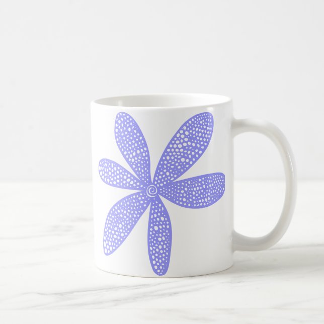Taza De Café Flor de bonito - Azul Pastel (Derecha)