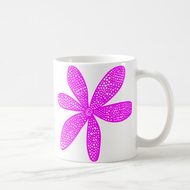 Taza De Café Flor de bonito - Magenta (Derecha)
