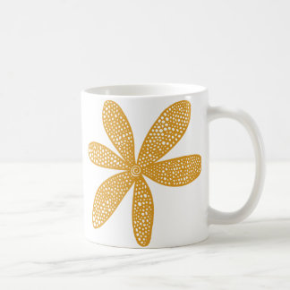 Taza De Café Flor de bonito - Marrón dorado