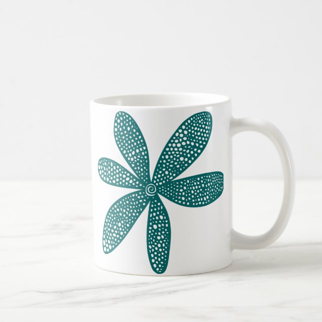 Taza De Café Flor de bonito - Moss Green (Derecha)