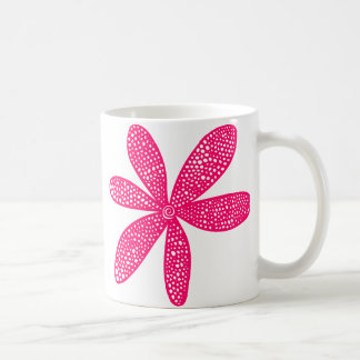 Taza De Café Flor de bonito - Rojo neón