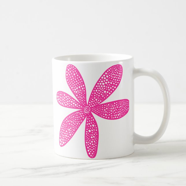Taza De Café Flor de bonito - Rosa caliente (Derecha)