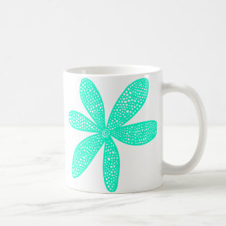 Taza De Café Flor de bonito - Turquesa