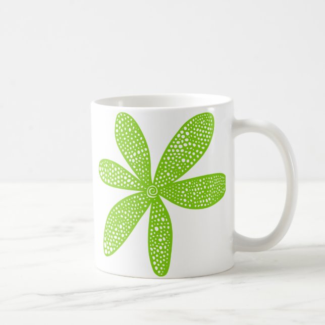 Taza De Café Flor de bonito - Verde marciano (Derecha)