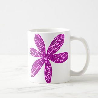 Taza De Café Flor de bonito - Violeta Profunda