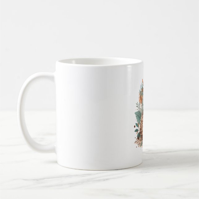 Taza De Café Flor de calabaza boho (Izquierda)