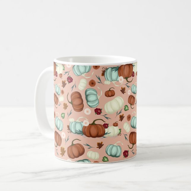 Taza De Café Flor de calabaza de otoño (Anverso izquierdo)