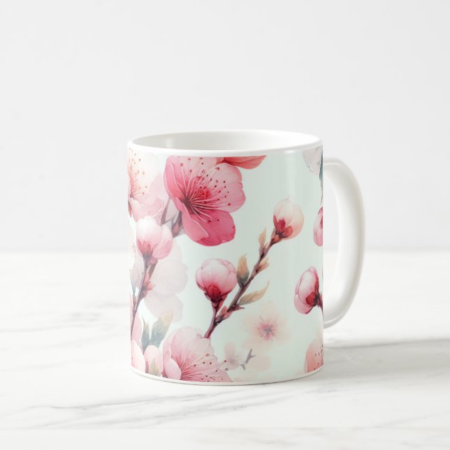 Taza De Café Flor de Cerezo (Anverso derecho)