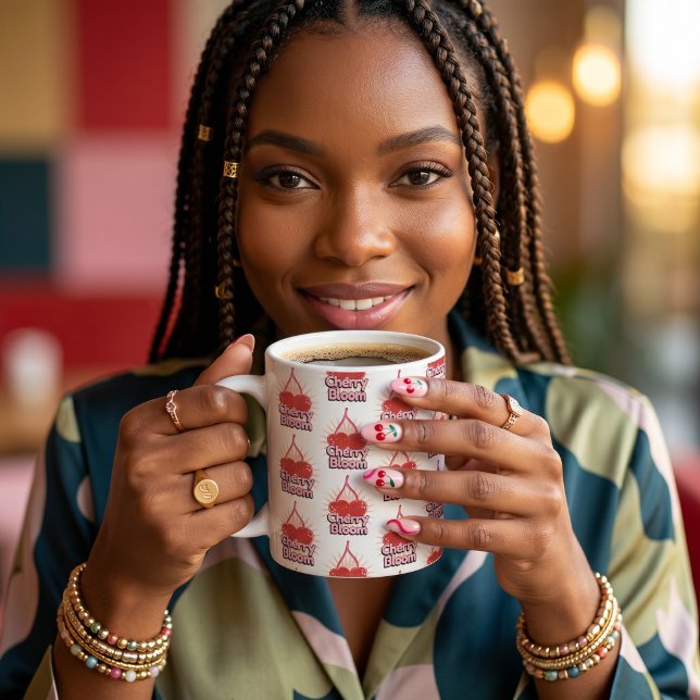 Taza De Café Flor de Cerezo (Subido por el creador)