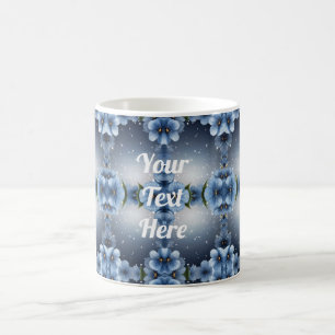 Taza De Café Flor de cerezo azul