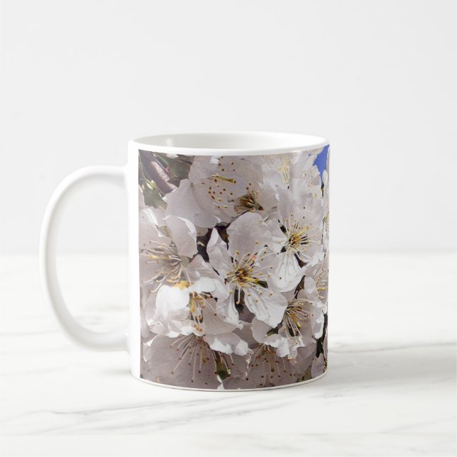 Taza De Café Flor de cerezo. Pascua feliz (Izquierda)