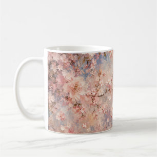 Taza De Café flor de cerezo sakura rosa romántico soñador 