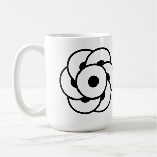 Taza De Café Flor de círculo de cultivo - Arte cósmico geométri