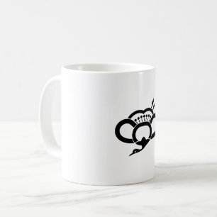 Taza De Café Flor de ciruelo en forma de grulla sombreada