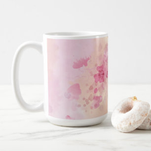 Taza De Café Flor de colmena de color rosa diseñada