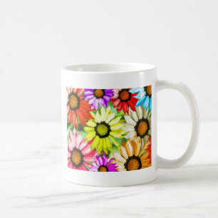 Taza De Café Flor de colores Gerbera floral