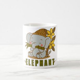 Taza De Café flor de elefante y champa
