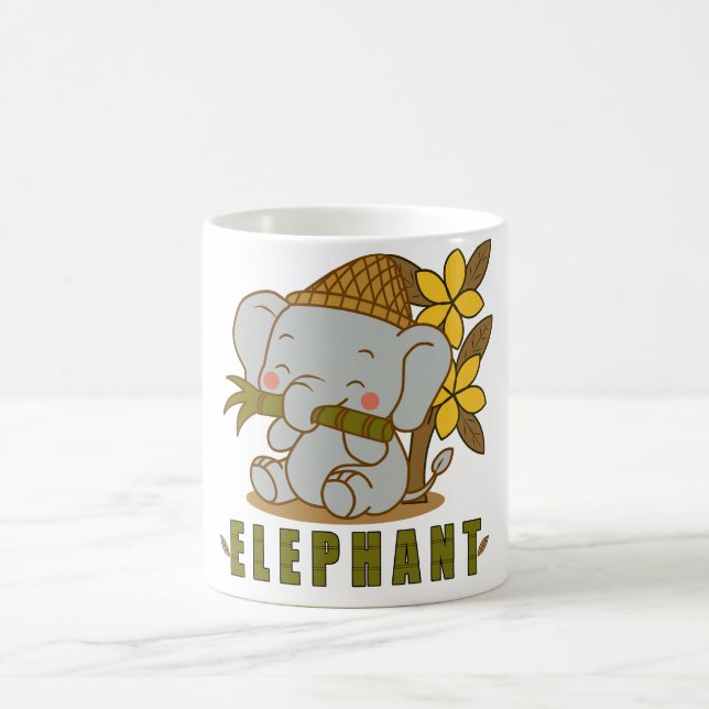 Taza De Café flor de elefante y champa (Centro)