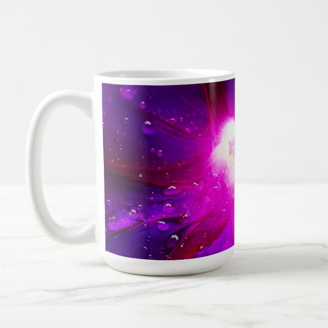 Taza De Café Flor de Gloria de la Mañana  (Izquierda)